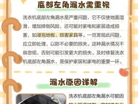 洗衣机抽屉漏水解决方案（排查故障原因）