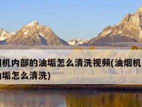 清洗油烟机油垢的有效方法（打造清洁无油垢的油烟机）