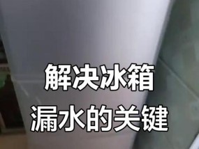 冰箱下面漏水的原因及处理方法（解决冰箱下水问题的三大关键）