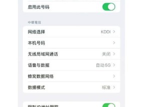 iPhone如何设置主卡和副卡（详解iPhone双卡设置步骤）