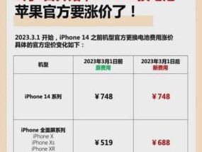 iPhone换电池价格出炉，用户可享受更实惠的服务（苹果公司宣布）