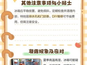 冰箱内小洞出水的处理方法（解决冰箱小洞出水问题的实用技巧）