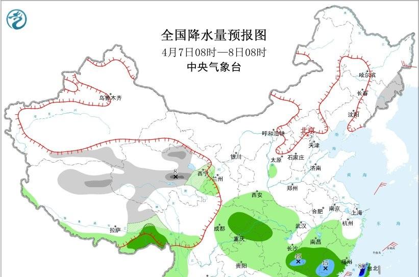 暴雨蓝色预警继续！4月6—8日大暴雨范围锁定，强对流同步登场  第6张