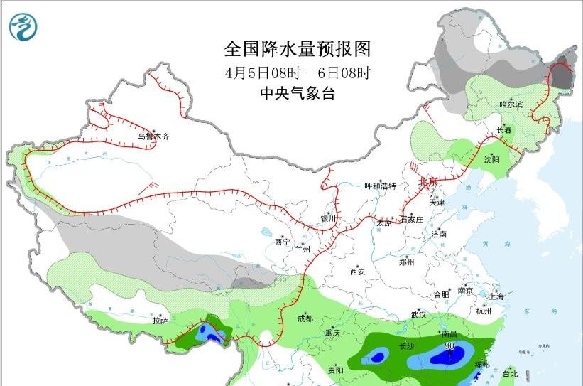 清明雨雪齐登场！4月5—7日暴雨暴雪范围已定，最强落区一眼看清  第2张