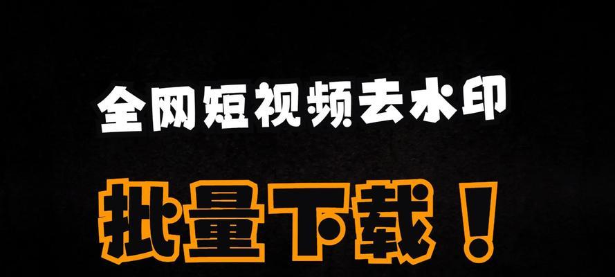 免费视频去水印软件推荐(打造清晰无水印的视觉享受) 第3张 免费视频去水印软件推荐(打造清晰无水印的视觉享受) 第3张