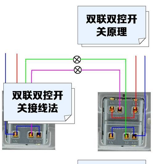 二位双联开关接线图详解（掌握电路连线技巧）  第2张